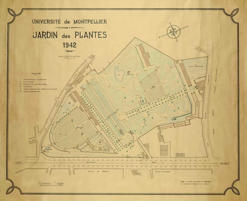 Jardin des Plantes map 1942